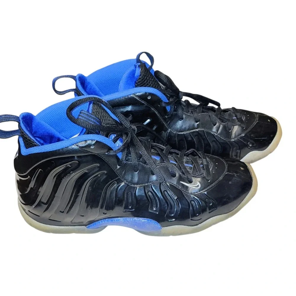🔥 Nike Little Posite One GS  Space Jam  Color  Black/Blue  Size 7 Youth 2018 🔥